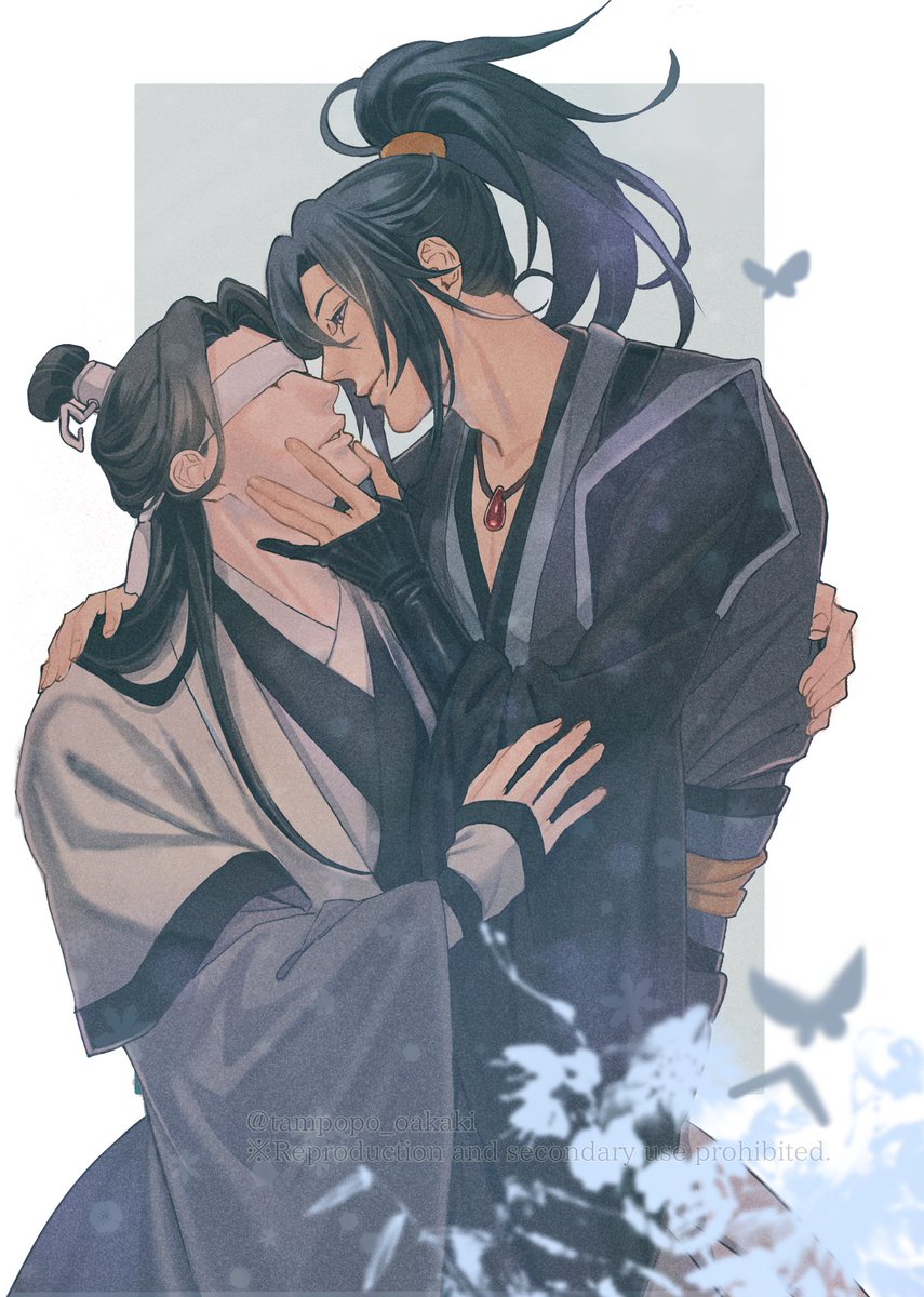 tampopo_oakaki's tweet photo. アンソロのポストカード用に描いた薛洋と暁星塵
#MDZS　#魔道祖師 https://t.co/CNXh52MpdI