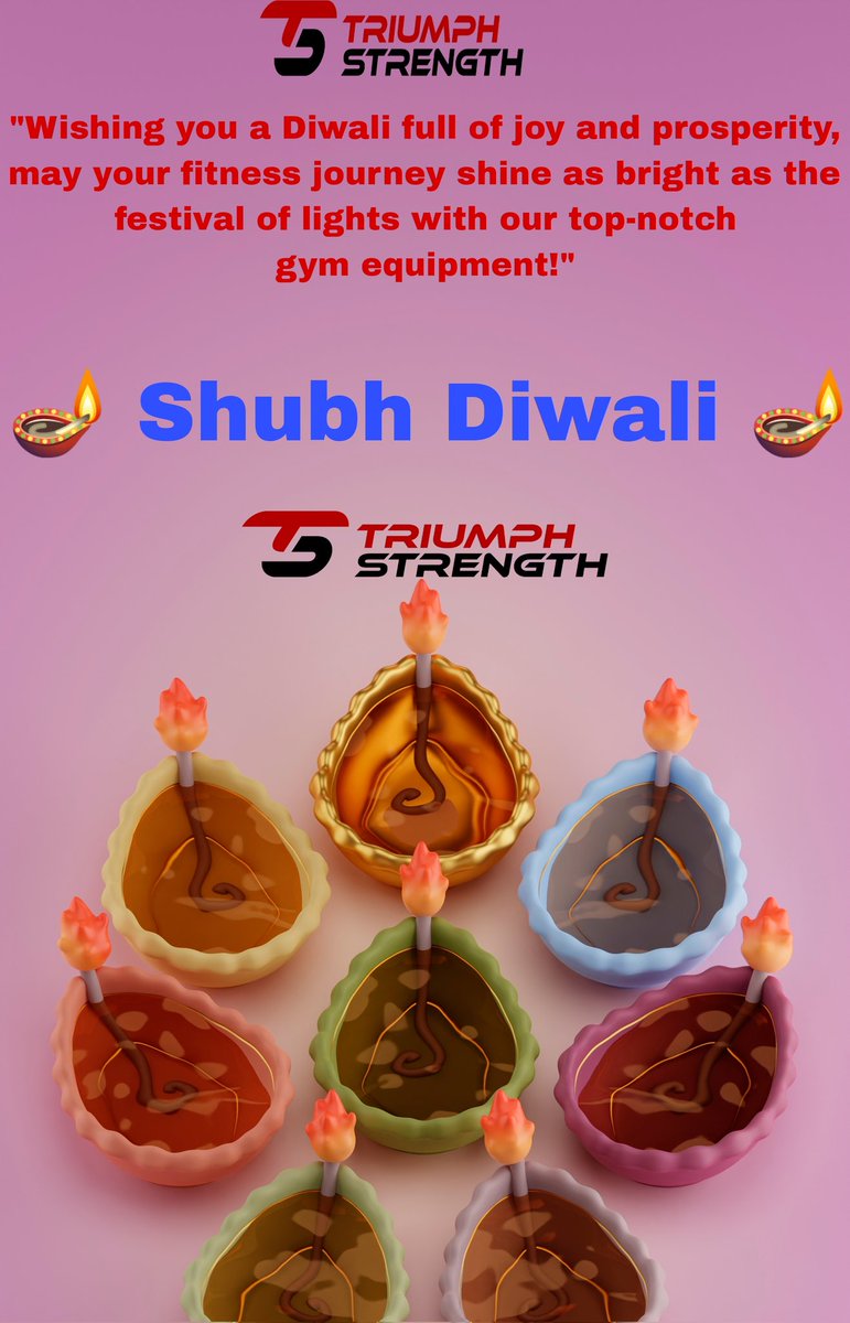 'Wishing you a Diwali full of joy and prosperity, may your fitness journey shine as bright as the festival of lights with our top-notch gym equipment!'
#shubhdiwali #equpment #gym #gymlife #gymbussiness #GymEssentials #gymmotivation #gymsetup #newgym #startgym #completegymsetup