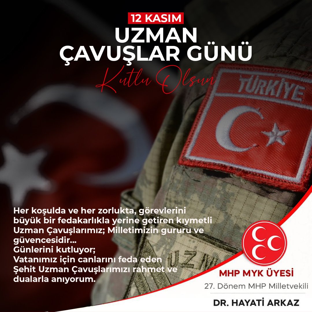 #12Kasım Uzman Çavuşlar Günü Kutlu Olsun…