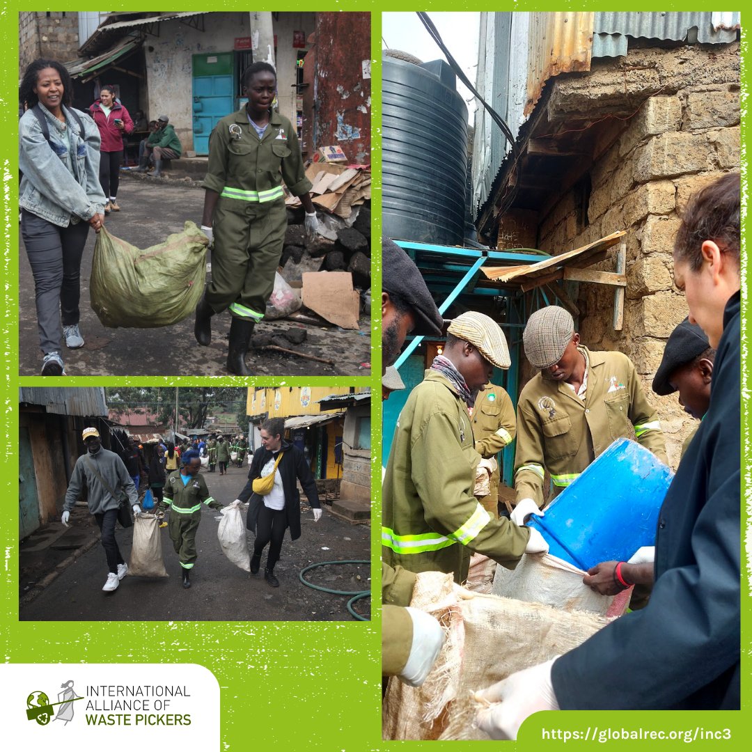 We &amp; <a href="/jtalliance/">Just Transition Alliance</a> joined the <a href="/KNWPWA/">KENYA NATIONAL WASTE PICKERS WELFARE ASSOCIATION</a> on a field visit to Kibera, Kenya to support the Slums Going Green and Clean program. Despite their success, they receive no govt support. Demand a #JustTransition for waste pickers at #INC3 for #PlasticsTreaty.