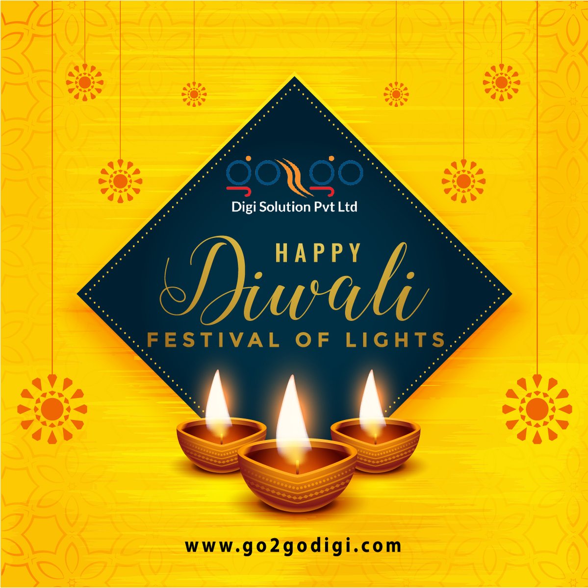 go2godigi's tweet photo. May the festival of lights illuminate your path to success and prosperity. Wishing you a joyous Diwali filled with happiness and blessings. - Team Go2Go Digi Solution Pvt Ltd #HappyDiwali #Go2Go #Go2GoDigiSolution #Diwali2023 #Go2GoStrategies https://t.co/wMdGaxTnuC