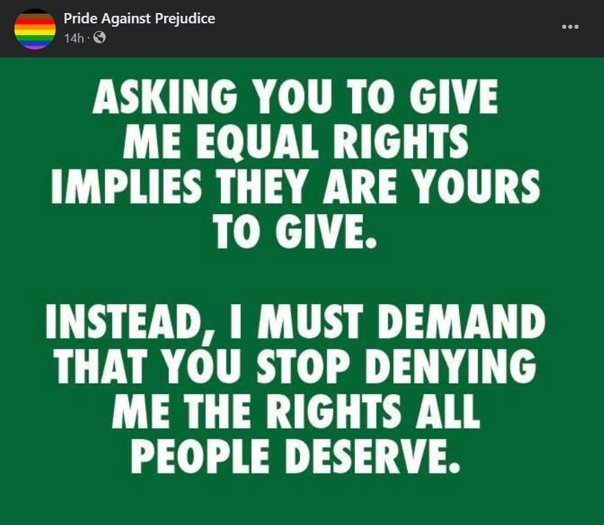 askboomer1949's tweet photo. Veterans For #EqualityForAll
@akgop @GOP #TrumpKim #MAGAterrorism #ReligiousTerrorism #PassTheEqualityAct #ChristianDominionistTerrorism
Rp https://t.co/LYs0lrRZYr