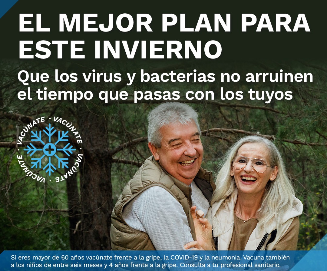 📆Con motivo del #DíaMundialcontralaNeumonía, desde la AEV te recomendamos que, si tienes a partir de 60-65 años, revises tu vacunación frente al neumococo y te protejas de la neumonía. Te lo contamos en nuestra campaña 'El mejor plan para este invierno' mtr.cool/mpkdsvjppw