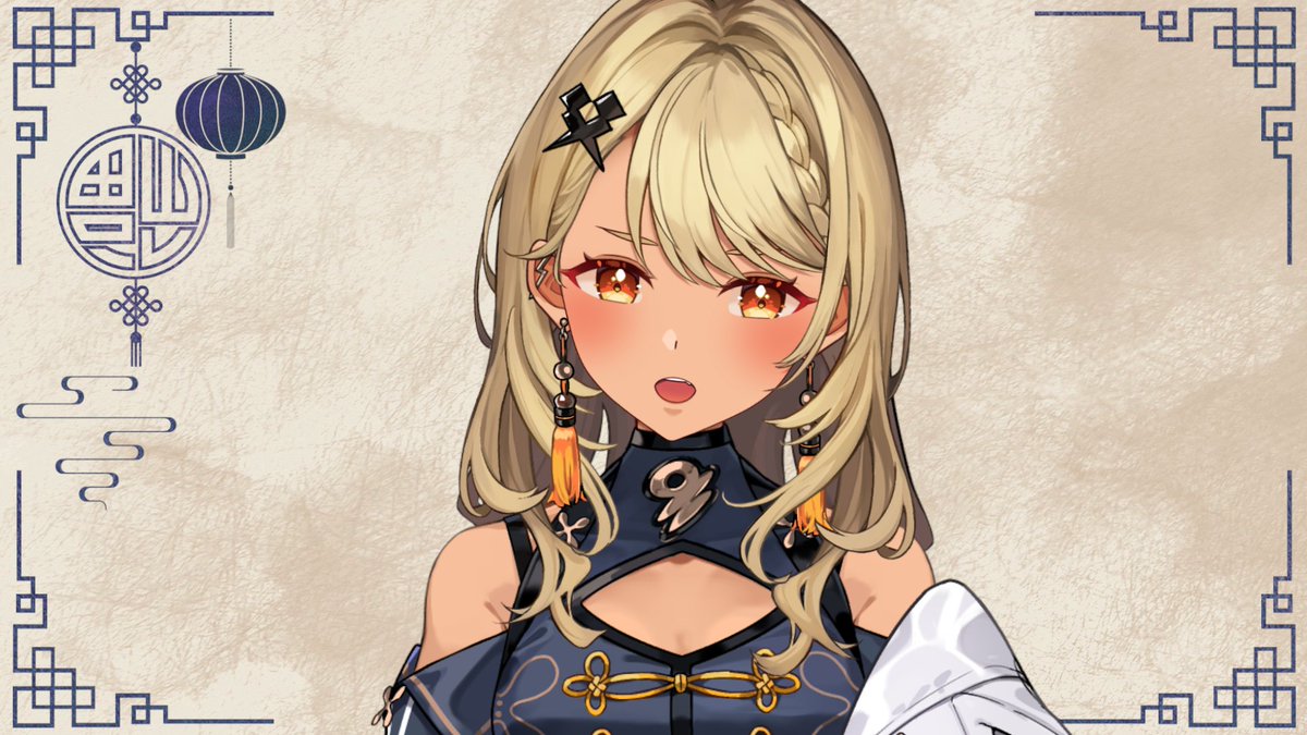 神成きゅぴ新衣装 🦒 チャイナ×スポーティ🤍 今回の衣装はPOKIMARIさん