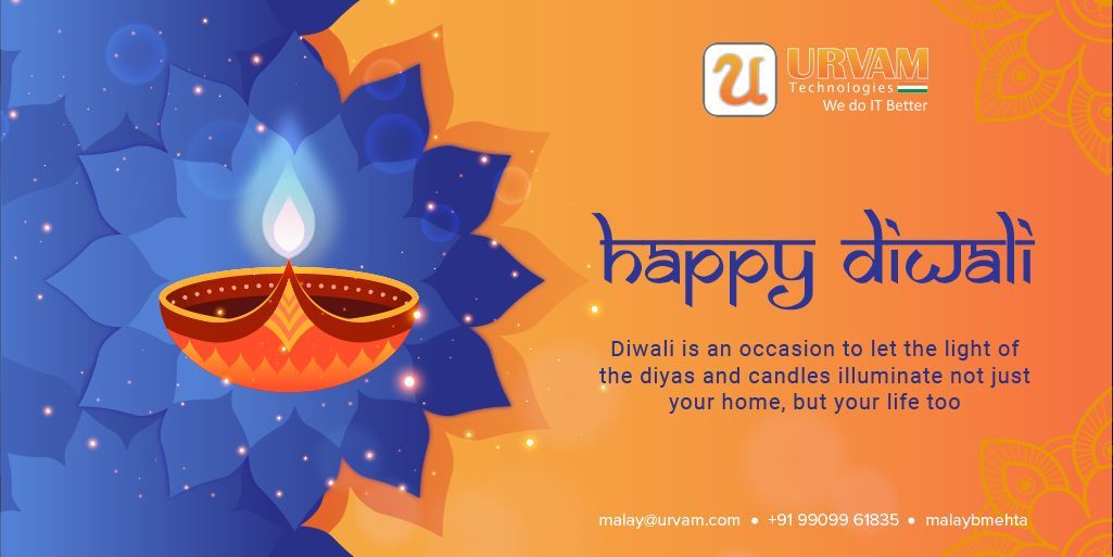 urvamtech's tweet photo. 🪔 Wishing you a sparkling Festival of Lights filled with joy, prosperity, and success! 

🌟 Urvam Technologies wishes you and your loved ones a warm Diwali. May this Diwali light your path to new beginnings and bring abundance to your lives. 

#HappyDiwali #FestivalOfLights https://t.co/EhvHzI9Caj