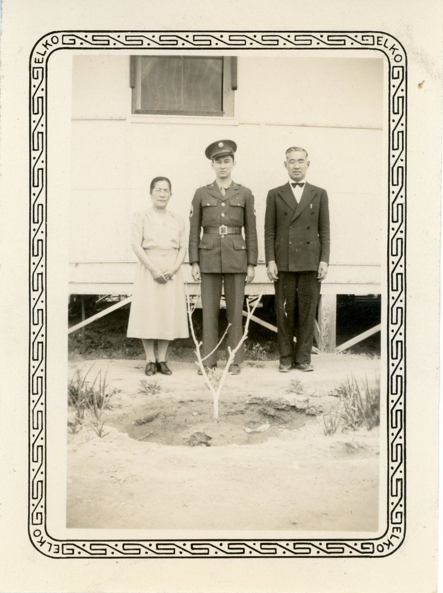 My uncles Tsuneo and Ted served in U.S. military intelligence. Even tho Grandpa was unjustly incarcerated he translated for the U.S. Army from behind barbed wire.

They fought against our family homeland, Japan, because of its violent colonial occupation in Asia &amp; the Pacific.