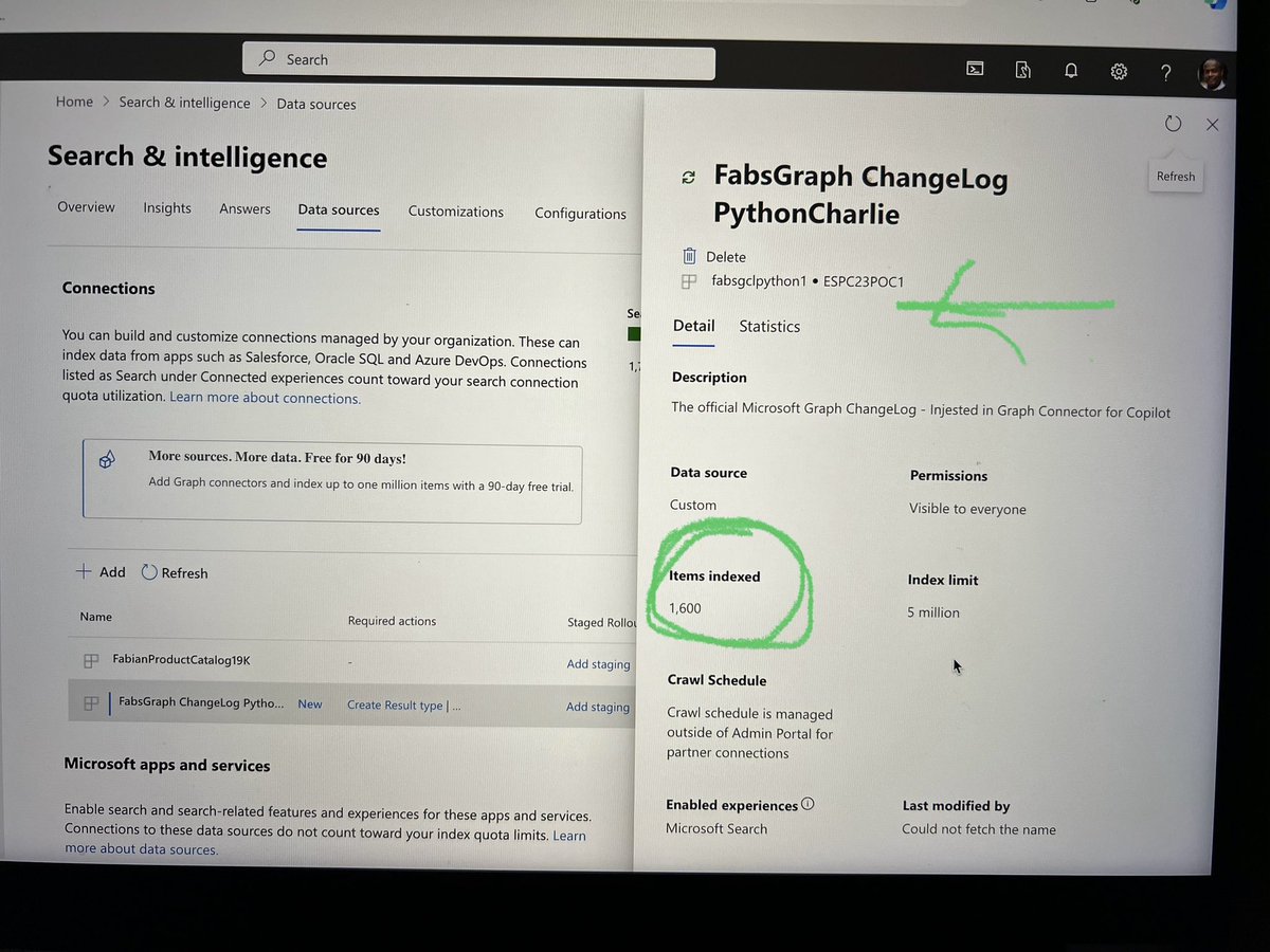 fabianwilliams's tweet image. Classic #HowItStarted day… and besides some bumps in the road with some Auth issues &amp;amp; JSON formatting issues the sample @waldekm created for #Python (scripts) was easy to refactor to #JupyterNotebooks and interactive. Gonna turn this in a sample after the @ESPC_Community session