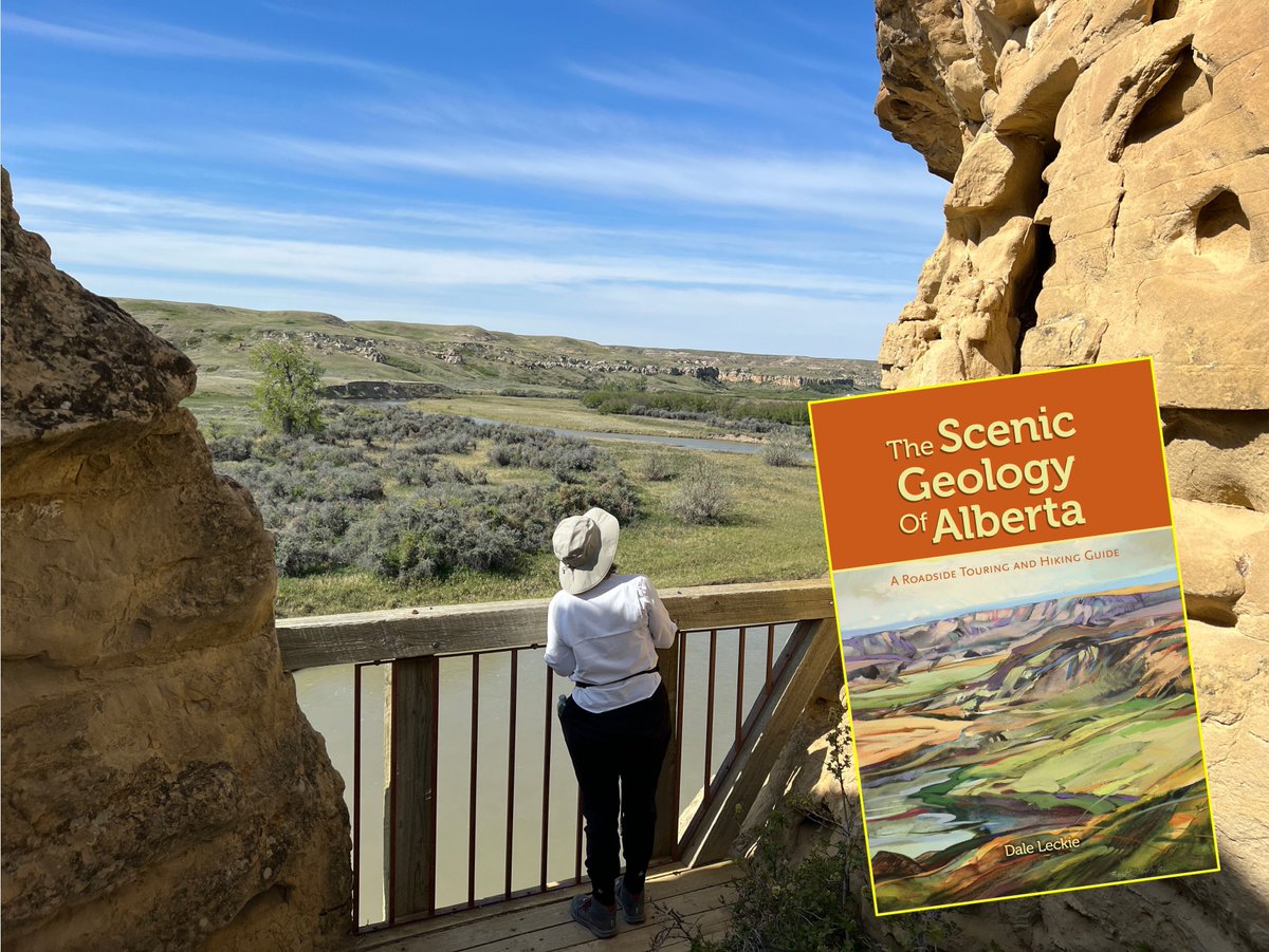 DaleALeckie's tweet photo. Glacial meltwater channels, misfit stream, 100 MY old beach deposits. Find out where and why in "The Scenic Geology of Alberta". Makes a great gift for families that like to explore. https://t.co/dVixcuievE #calgaryartist #yycartist #yycart #calgary #calgaryarts #art #yyc #yycnow https://t.co/T8ISqmZYao