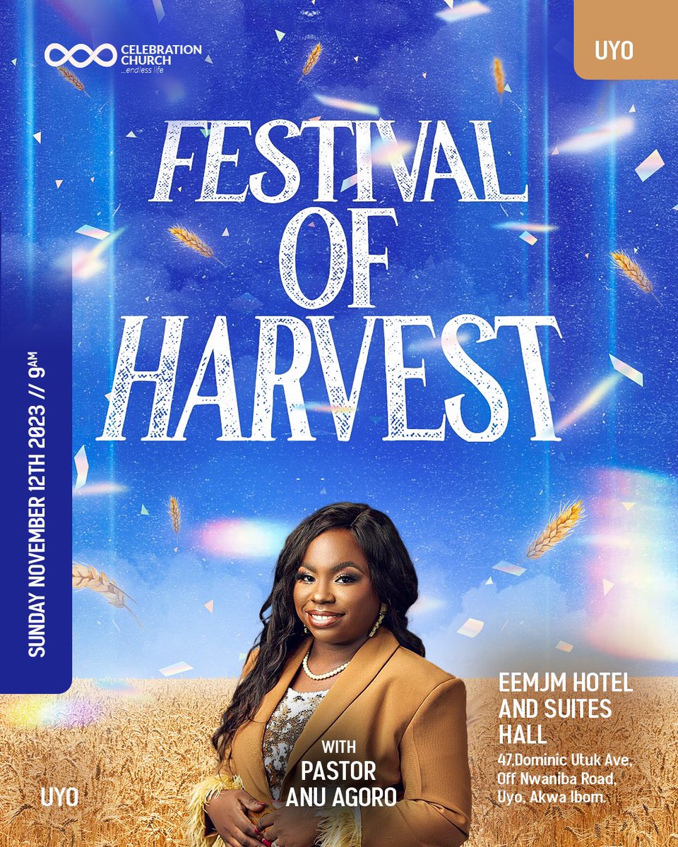 It is God's will for all men to be saved & to come to the knowledge of the truth. 

Join us this Sunday as we examine the topic 'Festival of Harvest' & as we also celebrate our 11th anniversary as a ministry.

See you soon 🥳

#cciat11 #festivalofharvest #Ecclesia #cciglobal