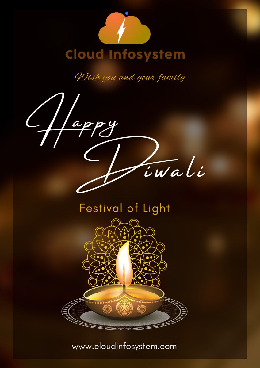 CloudInfoSyste1's tweet photo. #diwlai #wishes #HappyDiwali #cloudinfosystem #शुभ_दीपावली #lightfestival #deepavali https://t.co/jRNQIQkMTR