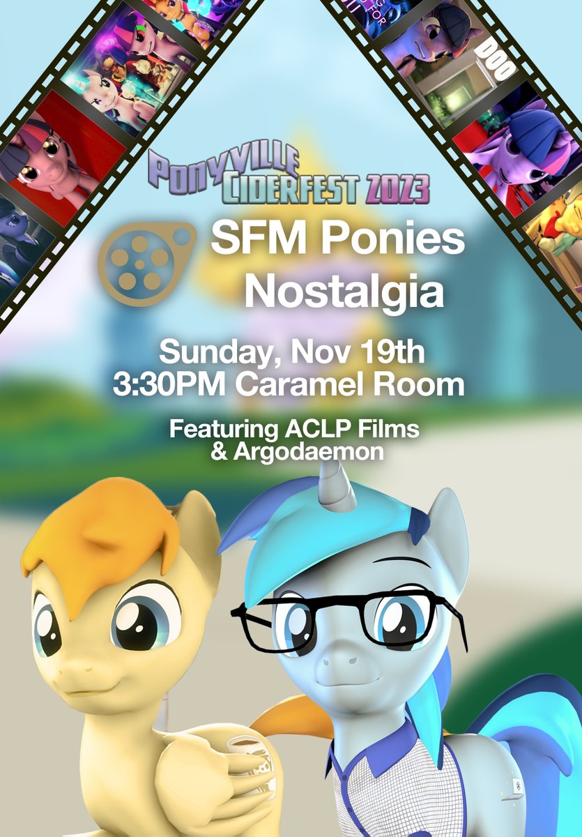ACLP Films @ PCD 💫✨ (@aclpfilms) on Twitter photo It's finally happening <a href="/AclpFilms/">ACLP Films 💫✨</a> & <a href="/argodaemon/">argodaemon</a> will be together for an SFM panel. As we celebrate 10 years of SFM Ponies Animation. Let's honor and create a collection of all the animators who showcase their projects. On Sunday, Nov 19, 3:30PM CST <a href="/PonyCiderfest/">Ponyville Ciderfest</a> It's finally happening <a href="/AclpFilms/">ACLP Films 💫✨</a> & <a href="/argodaemon/">argodaemon</a> will be together for an SFM panel. As we celebrate 10 years of SFM Ponies Animation. Let's honor and create a collection of all the animators who showcase their projects. On Sunday, Nov 19, 3:30PM CST <a href="/PonyCiderfest/">Ponyville Ciderfest</a>