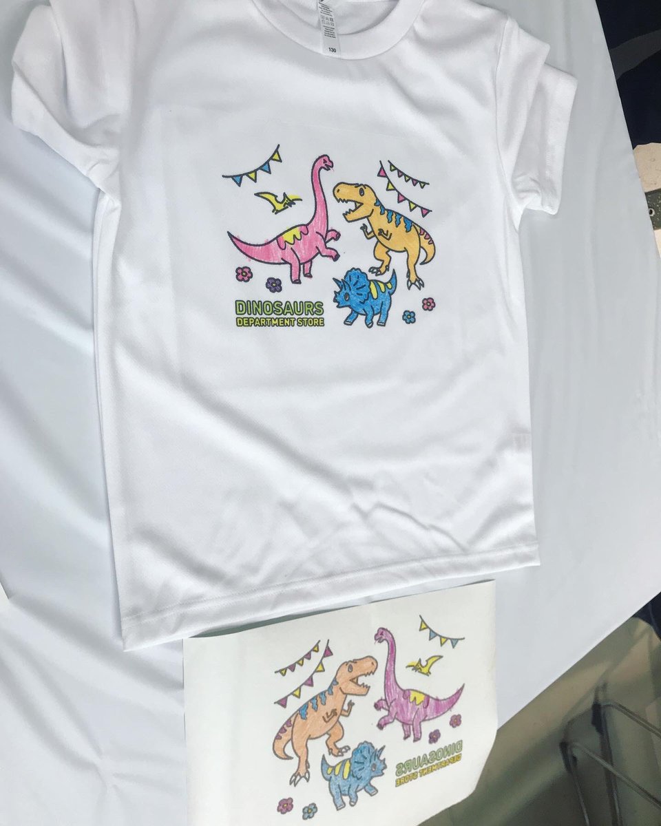 fukuitvevents's tweet image. オリジナルTシャツやエコバッグづくり体験ができます。
ダイノデパートin西武福井だけの限定！ぜひご体験ください。
＃ダイノデパート