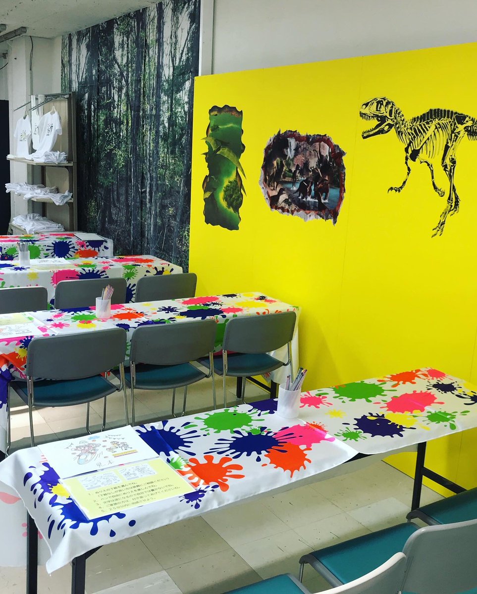 fukuitvevents's tweet image. オリジナルTシャツやエコバッグづくり体験ができます。
ダイノデパートin西武福井だけの限定！ぜひご体験ください。
＃ダイノデパート