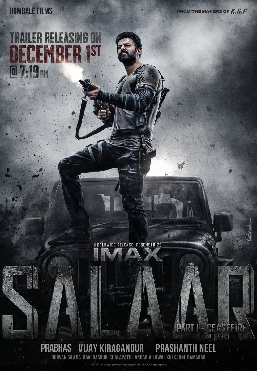 𝐆𝐞𝐚𝐫 𝐮𝐩 𝐟𝐨𝐫 𝐚𝐧 𝐞𝐱𝐩𝐥𝐨𝐬𝐢𝐯𝐞 𝐜𝐞𝐥𝐞𝐛𝐫𝐚𝐭𝐢𝐨𝐧𝐬 💥 #SalaarCeaseFire Trailer is set to detonate on Dec 1st at 7:19 PM 🔥 Happy Deepavali Everyone 🪔 #Salaar #Prabhas #PrashanthNeel @PrithviOfficial @shrutihaasan @hombalefilms @VKiragandur @IamJagguBhai…