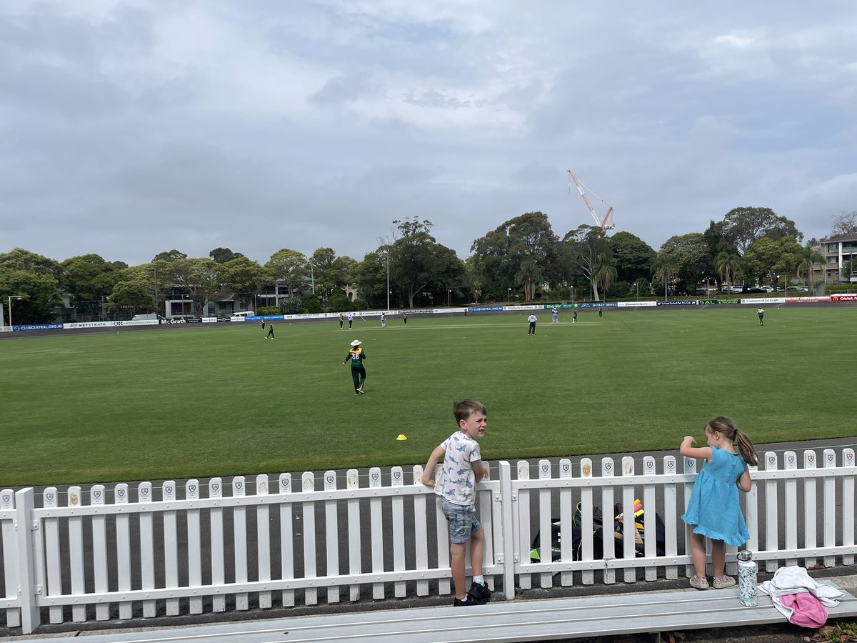 So much talk of NSO lately, but it’s a shame Hurstville Oval isn’t big enough for WBBL anymore. So much more convenient location! Watching some women’s first grade this arvo