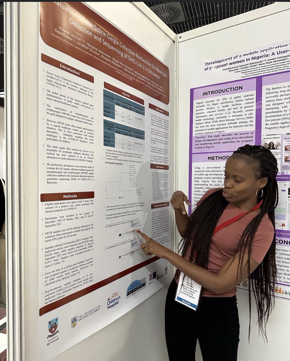 Kwana Lechille presenting our <a href="/BCCWH_Global/">The Institute for Global Health (IGH)</a> funded #SalineGargle for #COVID19 testing #Botswana validation study at the #edctptforum2023 in #Paris! 

<a href="/BotswanaHarvard/">Bots-Harvard Ptnrshp</a> <a href="/BCCHresearch/">BC Children's Hospital Research Institute</a> <a href="/DaveMGoldfarb/">David Goldfarb</a> <a href="/ubcpathology/">UBC Pathology</a>