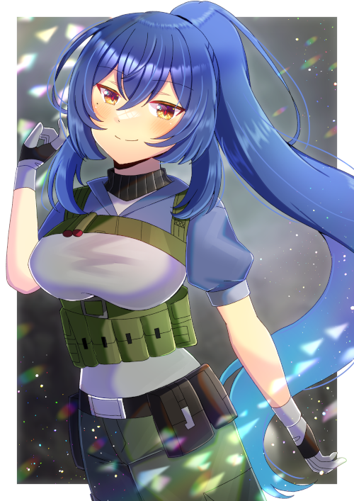 「ENVtuberのRooftop_Noonaさんを描かせて頂きました!リクエスト」|ヒヨヨ@skeb募集中のイラスト