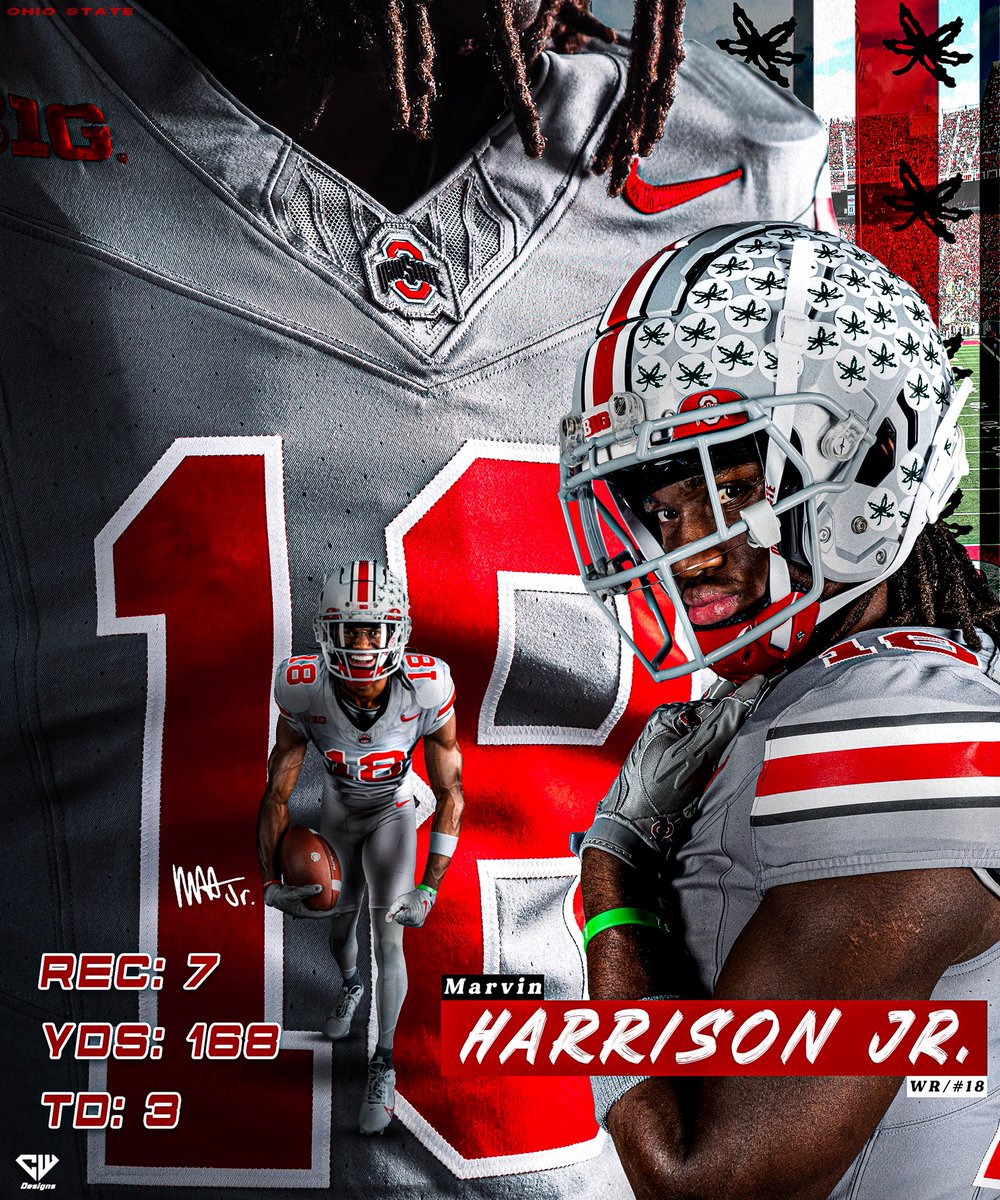 Finished <a href="/MarvHarrisonJr/">Marvin Harrison Jr.</a> photoshop design!