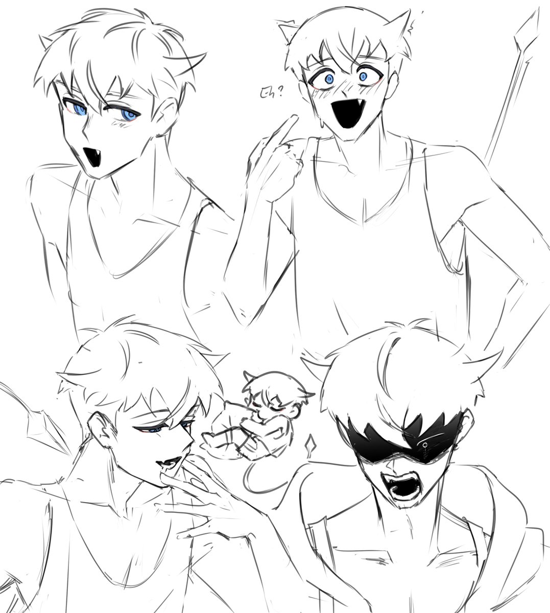 I switched back to my old brush when sketching, makes the process much faster

#oc #sketch #PHIMagery #rkgk