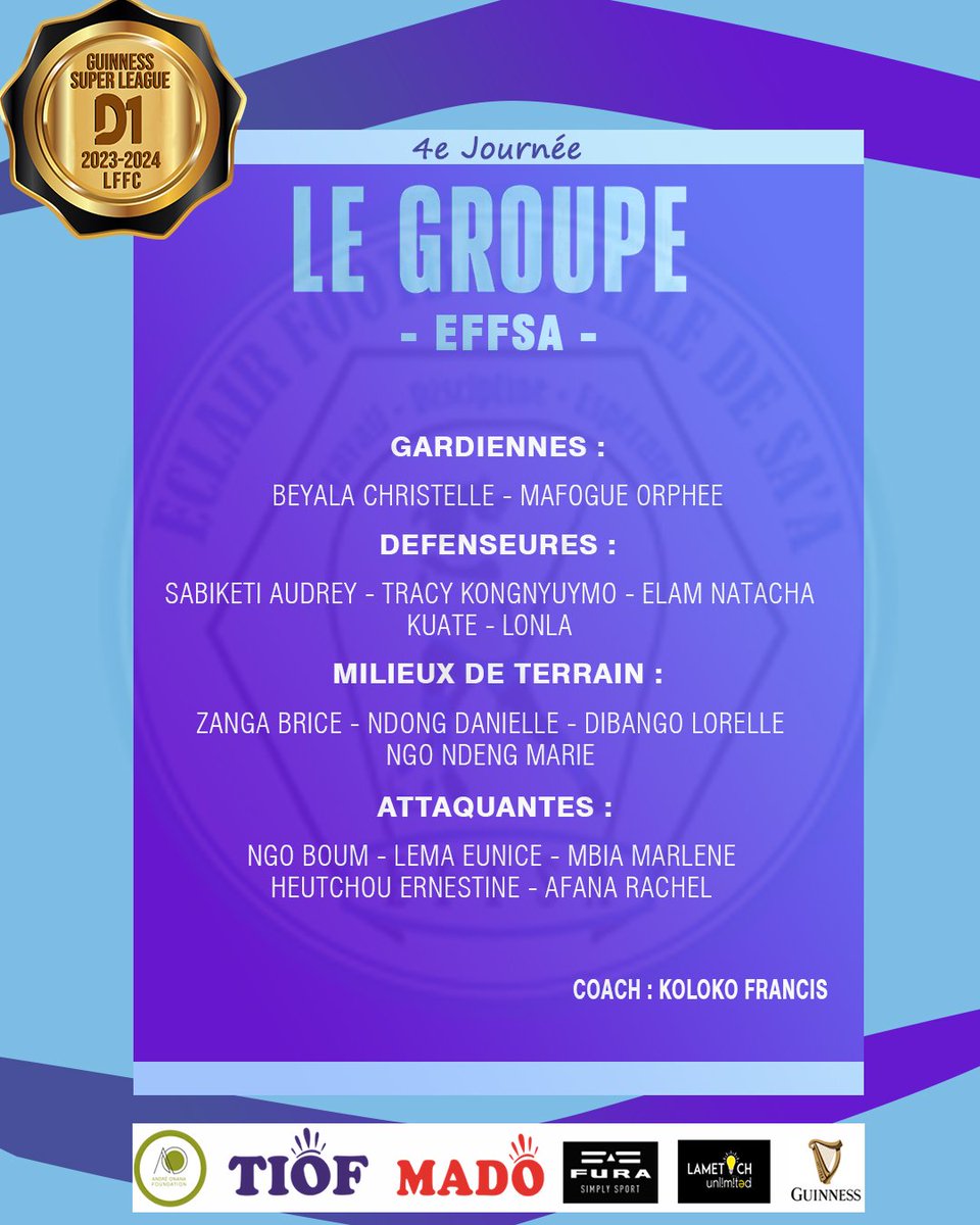 ECLAIR FOOTBALL FILLE DE SA'A OFFICIEL tweet media