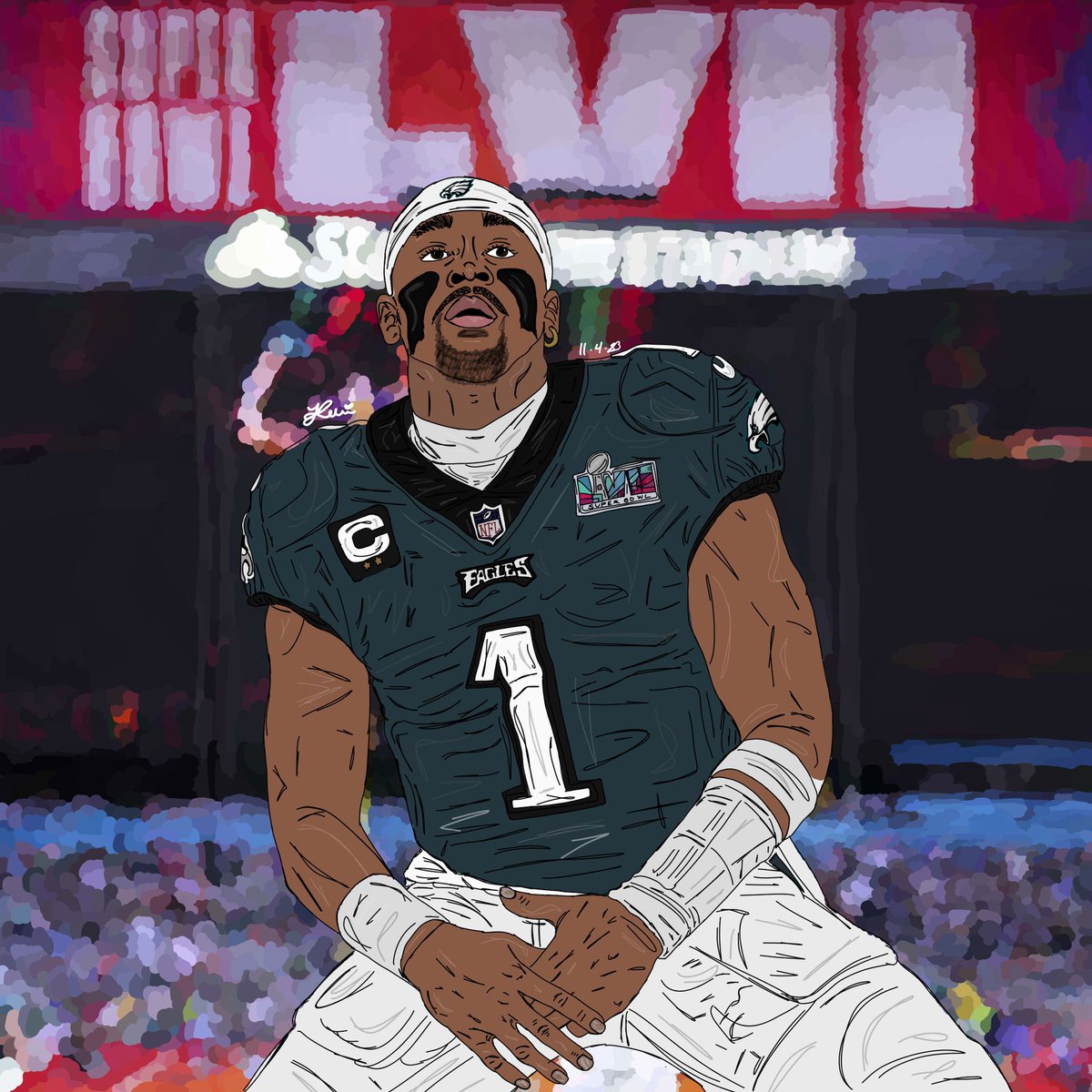 6lackb1rd's tweet image. #BREEDOF1 — @JalenHurts 🦅💚