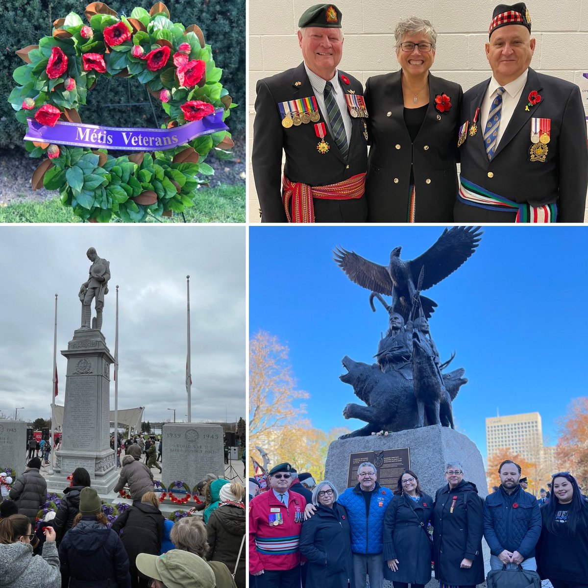 #LestWeForget Much gratitude this week as we marked Nat’l Indigenous Veterans Day &amp; Remembrance Day ♾️ Congrats to Métis Veterans Brian Prairie &amp; Don Kennedy for receiving the UPF Ambassadors for Peace Award tonight 🕊️♾️🕊️#LestWeForget #MetisVeterans #Metis <a href="/MetisNationON/">Métis Nation of Ontario</a>