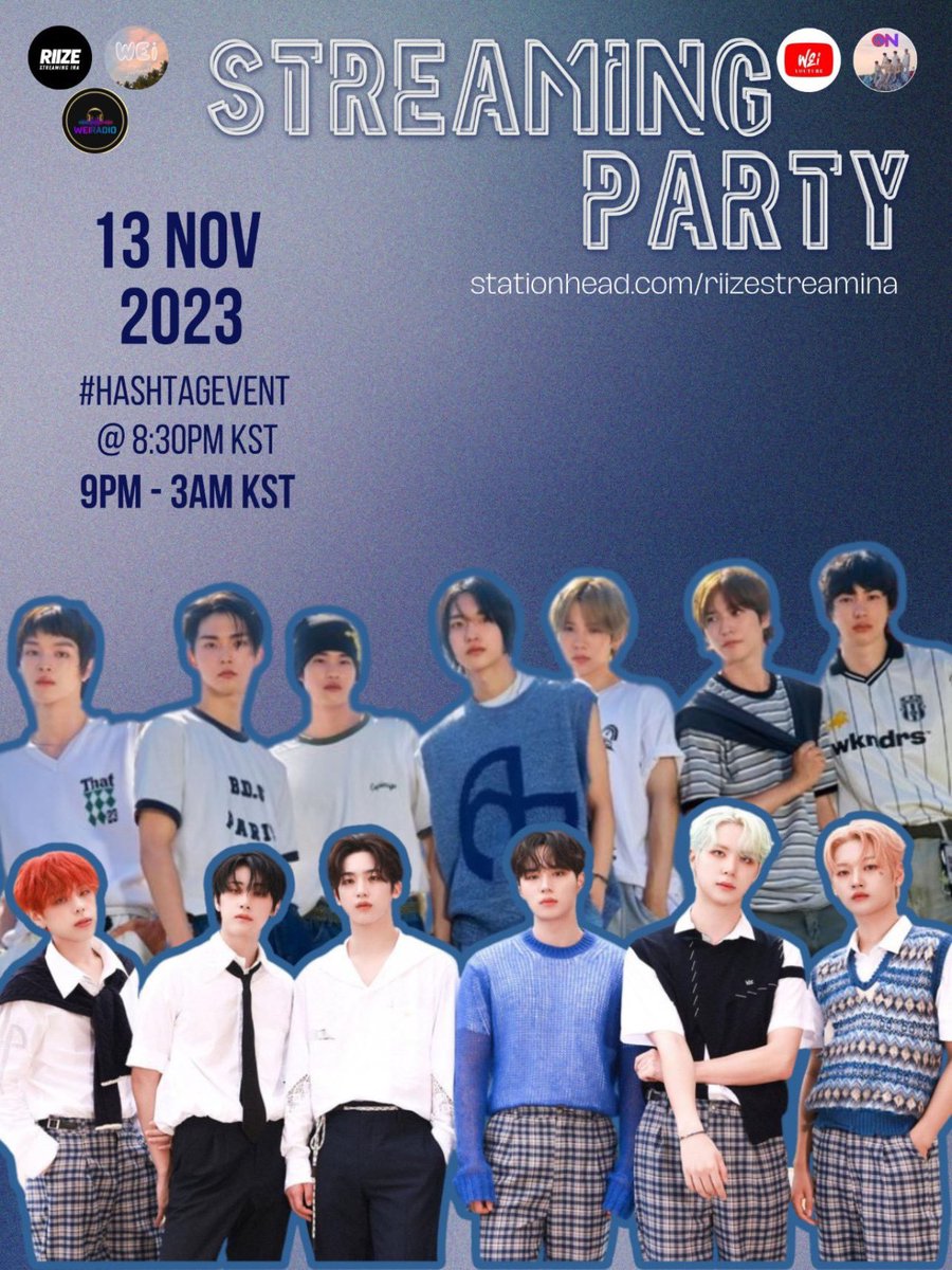WEi_youtube's tweet photo. SPREAD📢

We are thrilled to announce the collaboration between 🔥RUi &amp; BRIIZE🔥 on STATIONHEAD!

🗓️11.13.2023
⏰9PM KST
📻https://t.co/dYAOVCwoRs
w/ weistreamingteam &amp; weiradio🫶

SEE YOU!🫡

#RUixBRIIZE_StreamingParty
#위아이 #WEi #RIIZE #라이즈 
@WEi__Official @RIIZE_official https://t.co/xnI7UNch2L