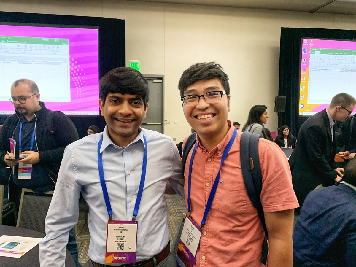 Hung Vo (@rheumlens) on Twitter photo Finally get to meet the legendary creator of Rheum OnePagers <a href="/MithuRheum/">Mithu Maheswaranathan, MD</a>. Will definitely try the #BetterPoster next year. Finally get to meet the legendary creator of Rheum OnePagers <a href="/MithuRheum/">Mithu Maheswaranathan, MD</a>. Will definitely try the #BetterPoster next year.