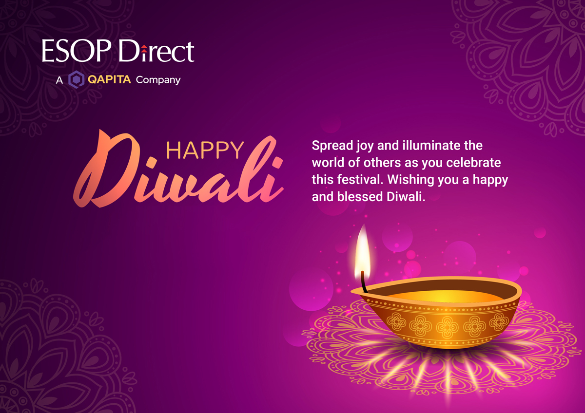 ESOP Direct - A Qapita Company wishes you a joyous and successful festival of lights! 🔆🪔