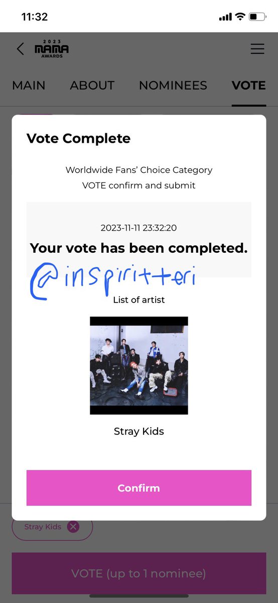 inspiritteri's tweet photo. @MnetMAMA #MAMA_VOTEDUMP https://t.co/v8vuEUMN0e