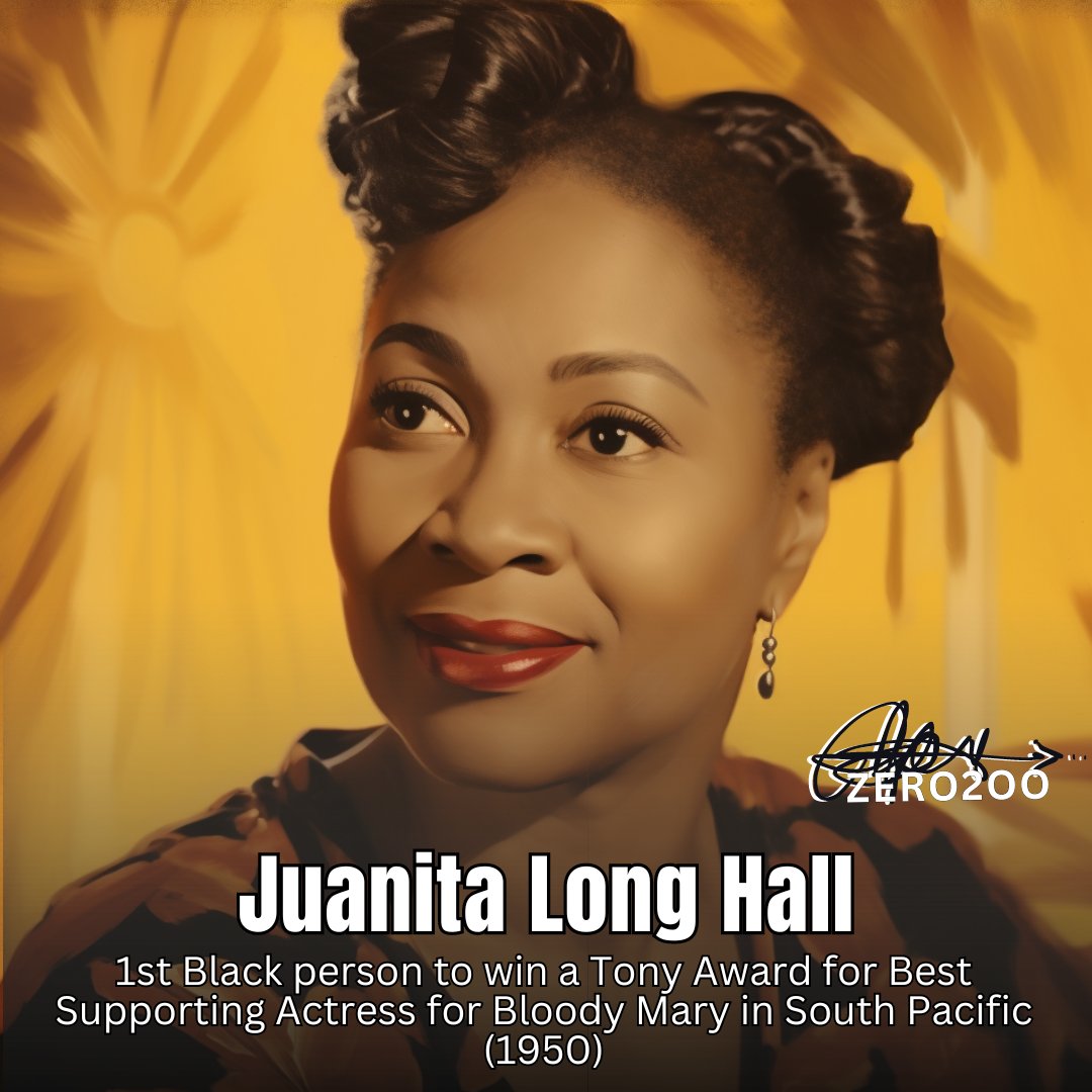 Legends In Living Color: Day 279 (11/06/23)-Honoring the legendary Juanita Long Hall, a trailblazing actress who broke barriers on Broadway. Her contributions to diversity in the arts live on. #JuanitaLongHall #Trailblazer #BroadwayPioneer #LegendsInLivingColor