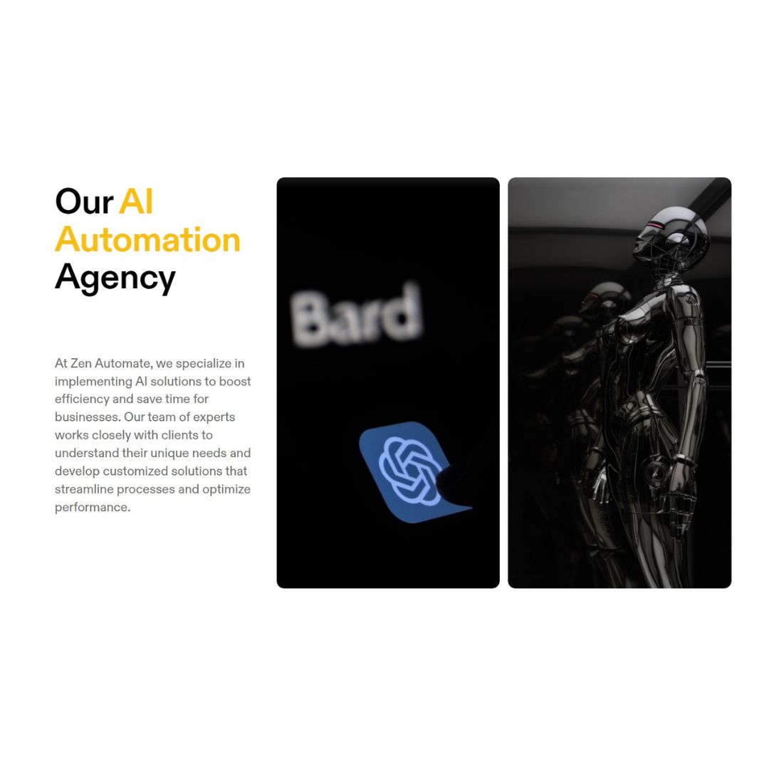 ZenautomateZen's tweet image. Experience the Future with Zen Automate! We&apos;re your AI automation experts, delivering unparalleled efficiency and innovation. Let us elevate your operations through cutting-edge AI solutions. Join us on the journey to a smarter, automated tomorrow. 🚀

#ai #BusinessGrowth