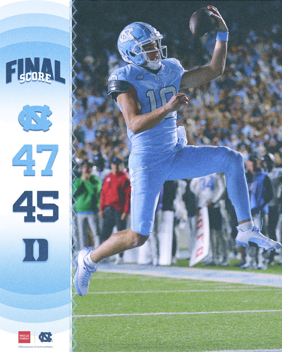 𝐑𝐢𝐧𝐠 𝐓𝐡𝐞 𝐁𝐞𝐥𝐥.

#CarolinaFootball🏈 x #UNCommon x <a href="/WellsFargo/">Wells Fargo</a>