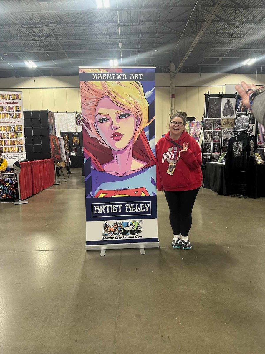 💥Check out the amazing artists in the #MotorCityComicCon Artist Alley like Marmewa Art at table G5. Doors are open today from 10am-5pm. 🎫Tickets are still on sale at motorcitycomiccon.com 📷Photos Ops are available at captureticketing.com/events/37