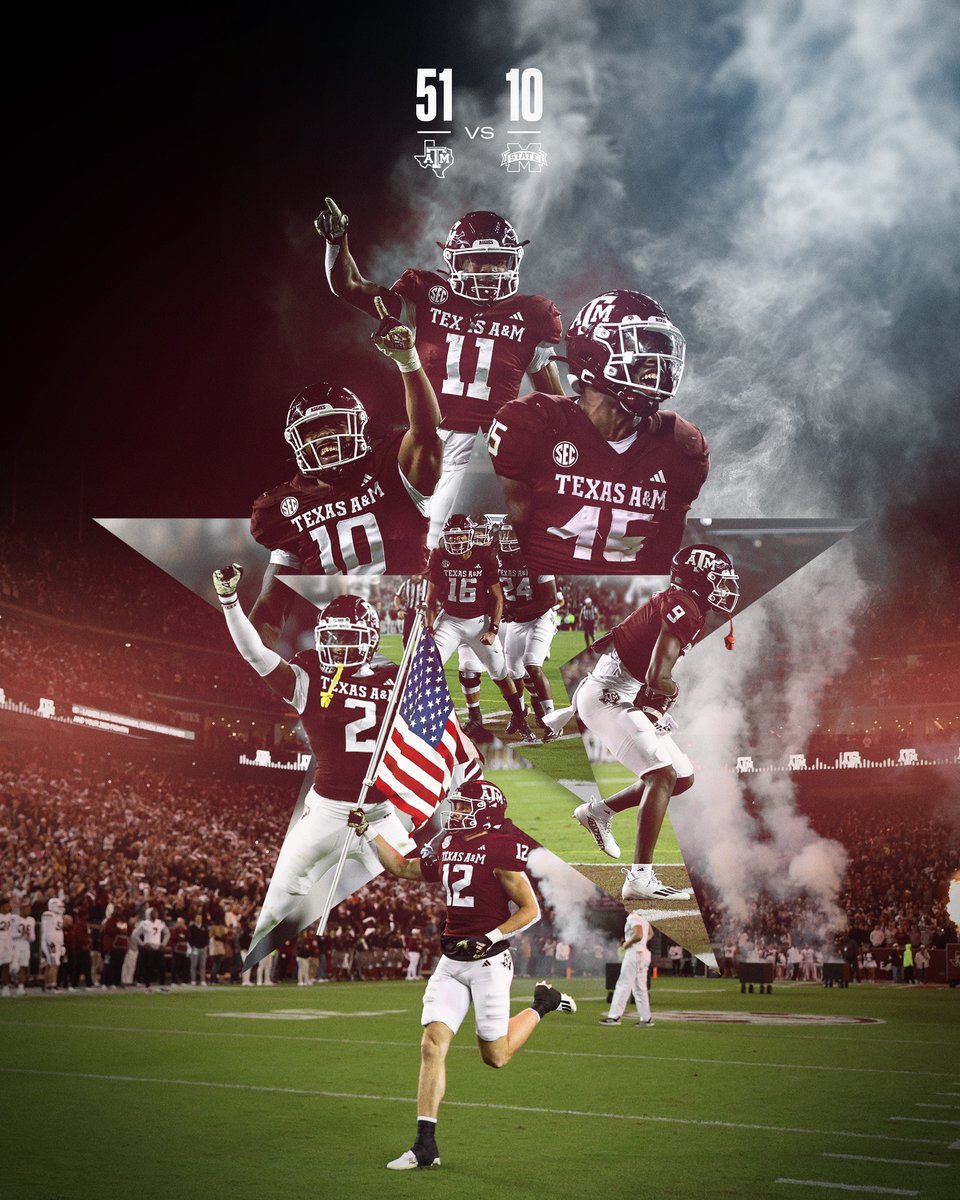 AggieFootball's tweet photo. W👍

#GigEm https://t.co/vF3TvvR70D