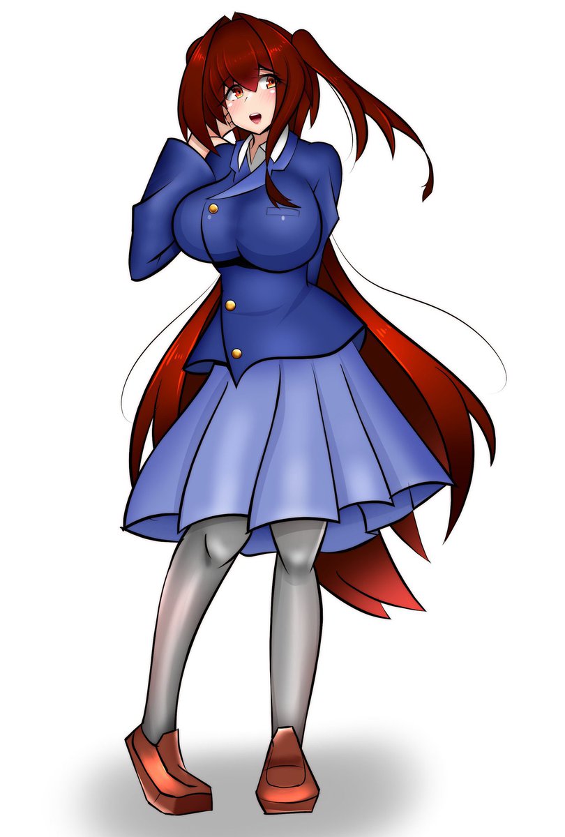 ちなみにうちの子ましろちゃんの
高校1年→制服モード→二年生→大学生 