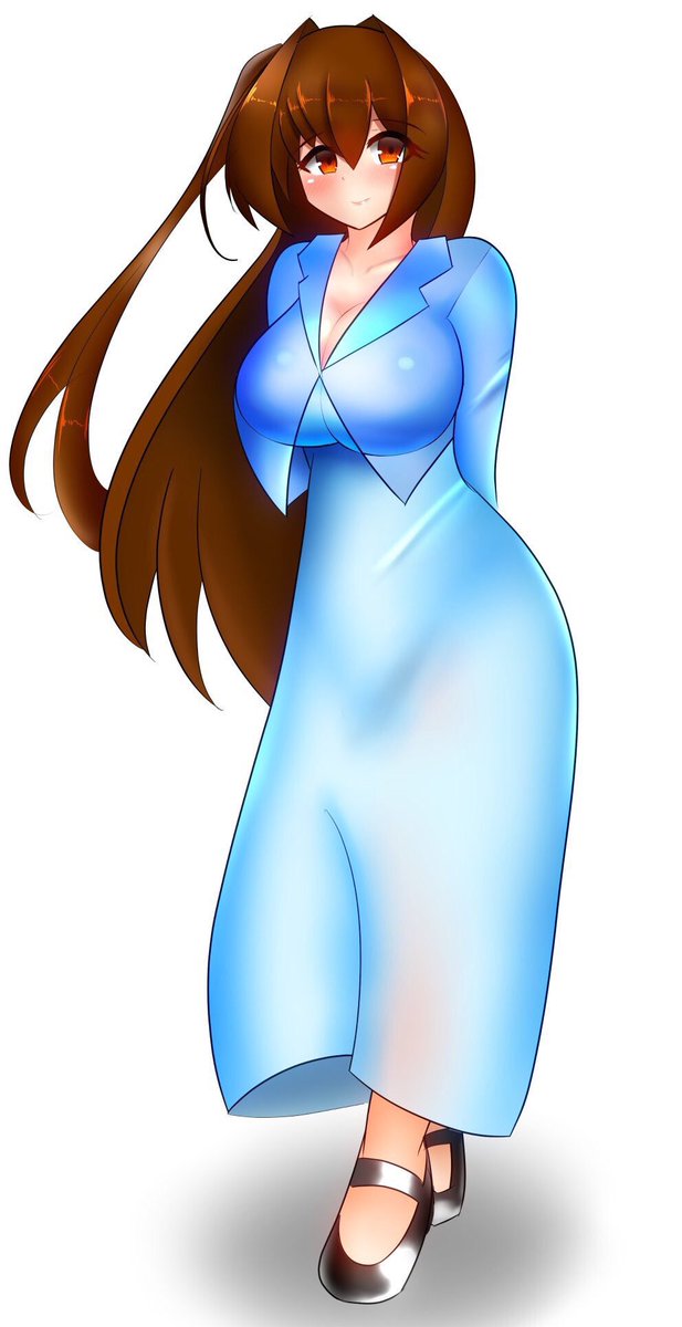 ちなみにうちの子ましろちゃんの
高校1年→制服モード→二年生→大学生 