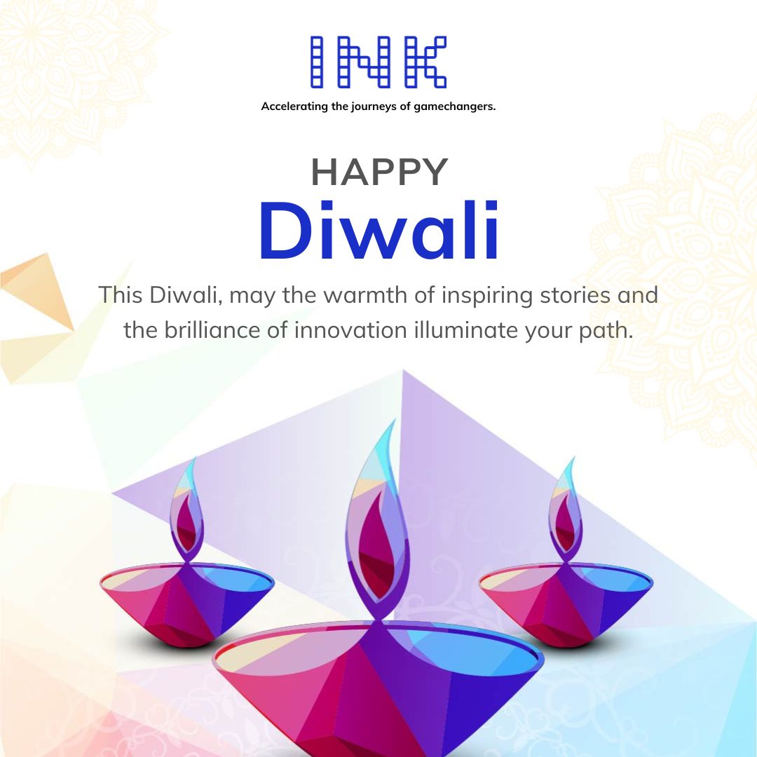 May this festival ignite your creativity and lead you to the path of success. Wishing you all a joyous and prosperous Diwali! #INK #Diwali2023 #Ideas #Success #FestivalOfLights