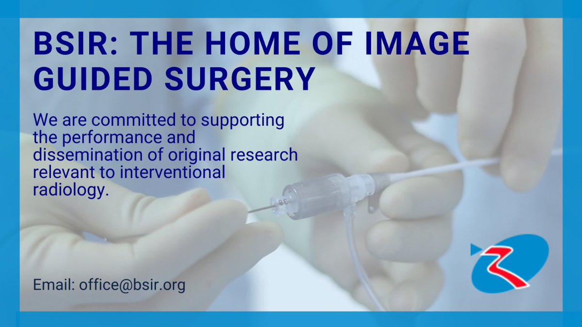 The British Society of Interventional Radiology (BSIR) is the home of image-guided surgery in the UK. We are a charitable foundation founded to promote and develop the practice of Interventional Radiology. Want to learn more? bsir.org/society