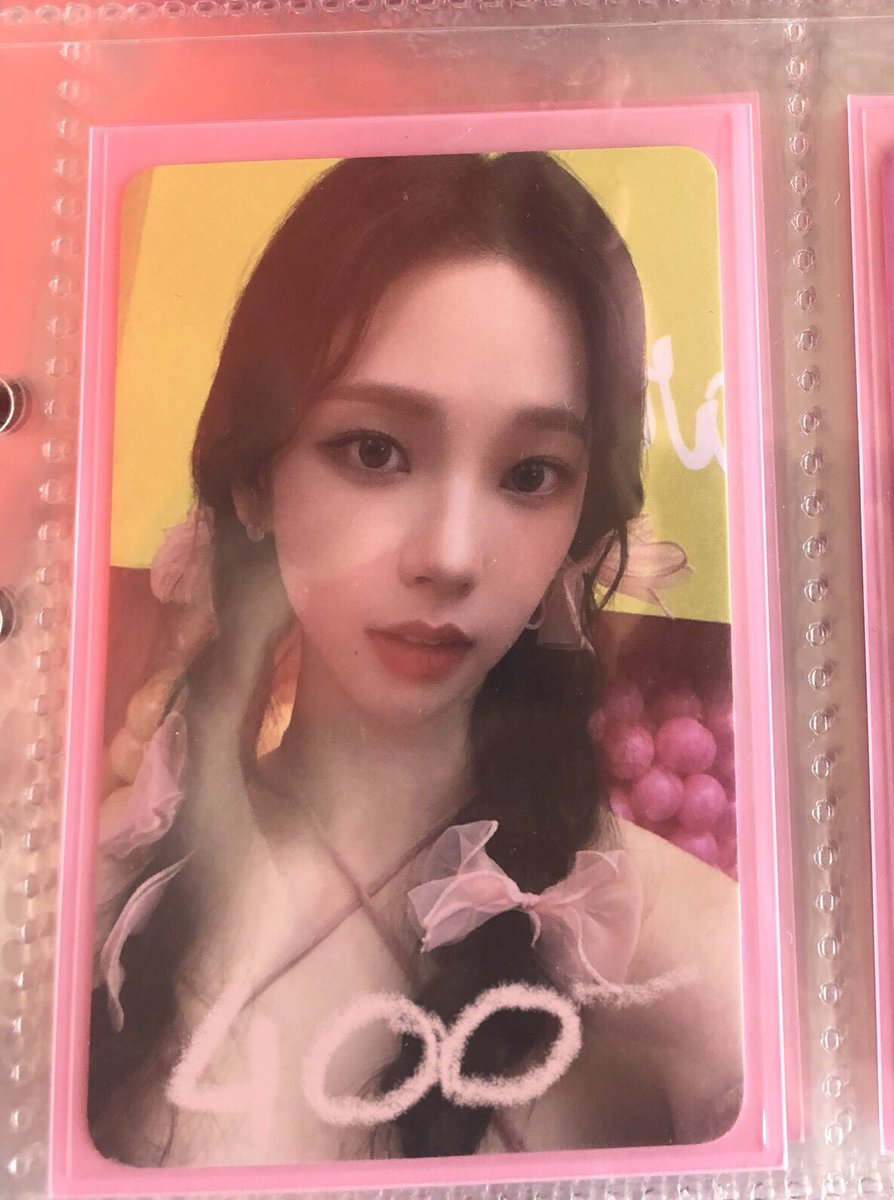 ✦. . . 🩰 WTS LFB 

ㅡ 🍥Karina bow cændy .ᐟ

          𓍼*.•₱400
- payo/Nov 20 (+20) with 50% nrdp
- onhand; good condi

𖥻 aespa caendy bow pink braids stc special trading card candy