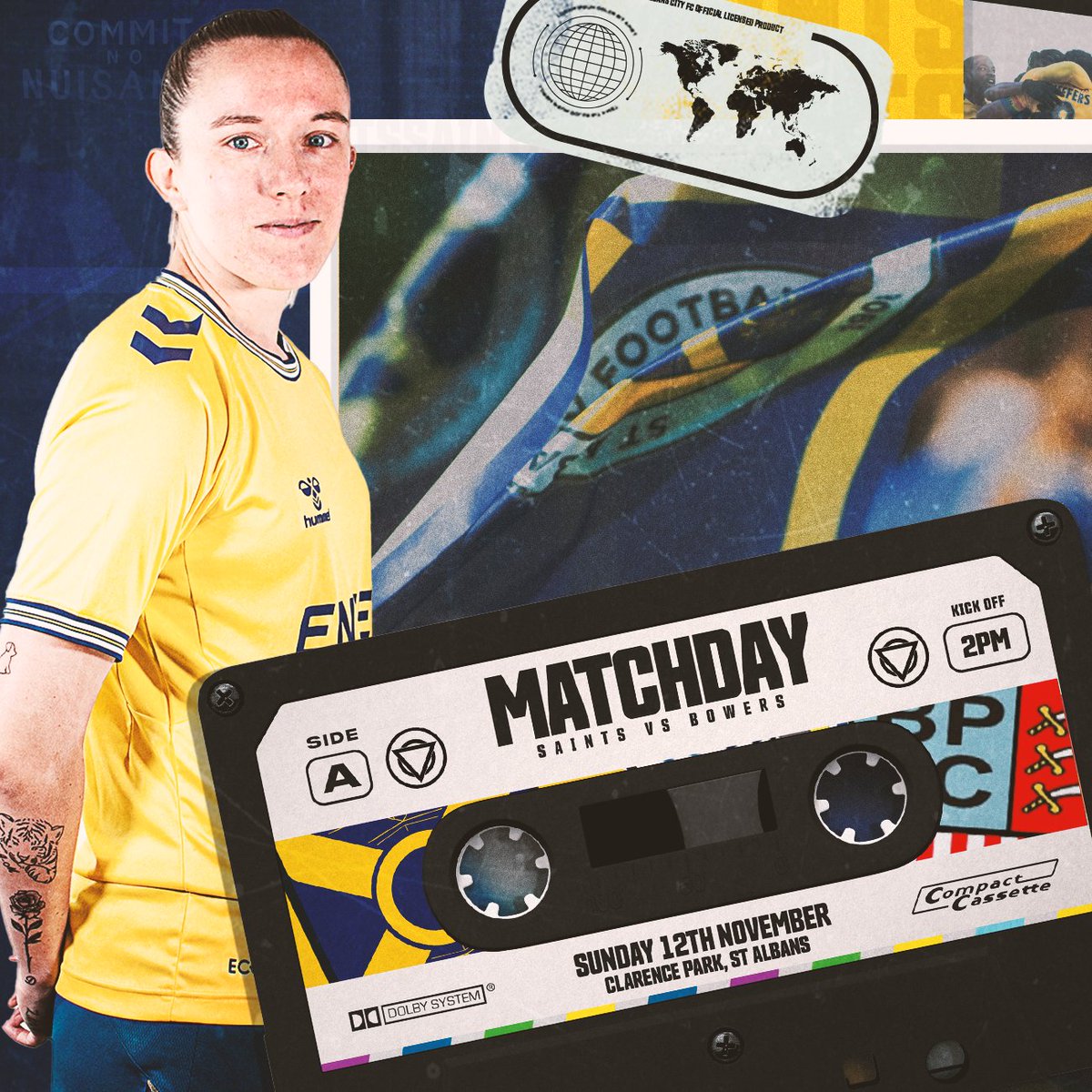 ⚔️ WOMEN'S MATCHDAY!

🆚 Bowers &amp; Pitsea
⏰ 2.00pm Kick-Off
🏟️ Clarence Park Stadium
🏆 ERWFL Premier Division  

🎟️ Tickets: loom.ly/izwPb2g

#SACFC 😇