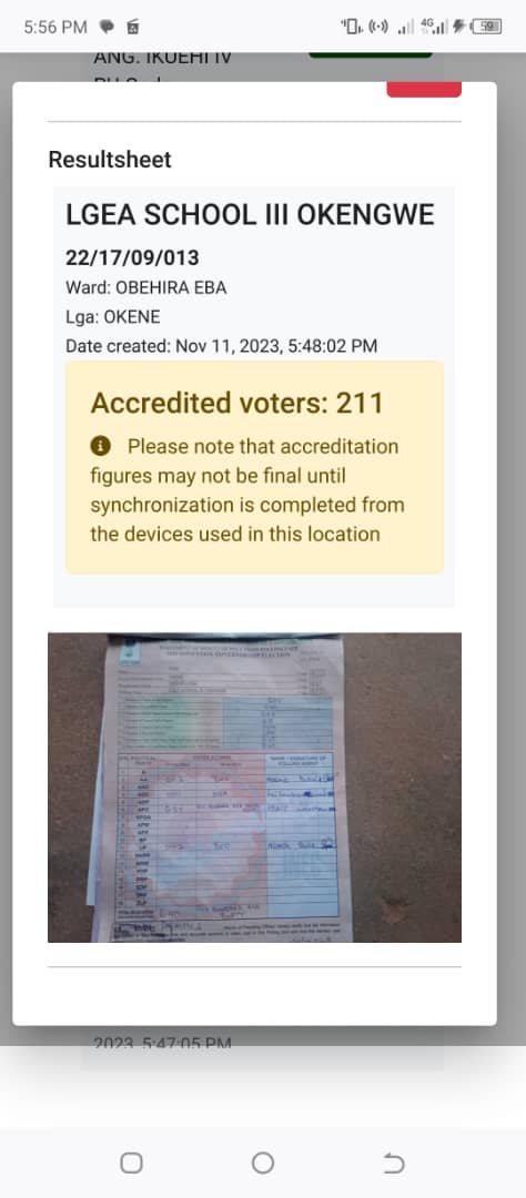 When Bello and the APC saw that they could not use 'Tatata,' rogues compromised INEC workers to help write results sheets before voting. Yet, the people caught them red-handed! #CancelKogiCentralVotes