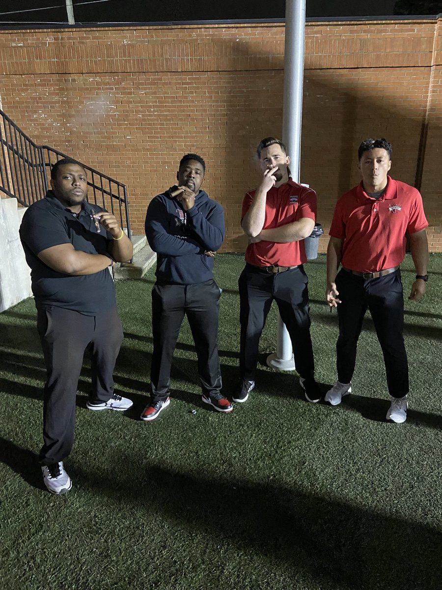 Is our S&amp;C staff considered 1st team All-GSC yet? Proud of our football team and coaching staff. They’ve done a phenomenal job all season long. Let’s STRAIN even more in the playoffs. #FreeWeightGANG