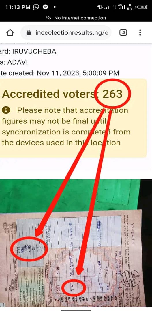 INEC should not just cancel nine out of ten polling units in Ogori-Mangogo. We want outright cancelling of the whole Local Government and also, #CancelKogiCentralVotes