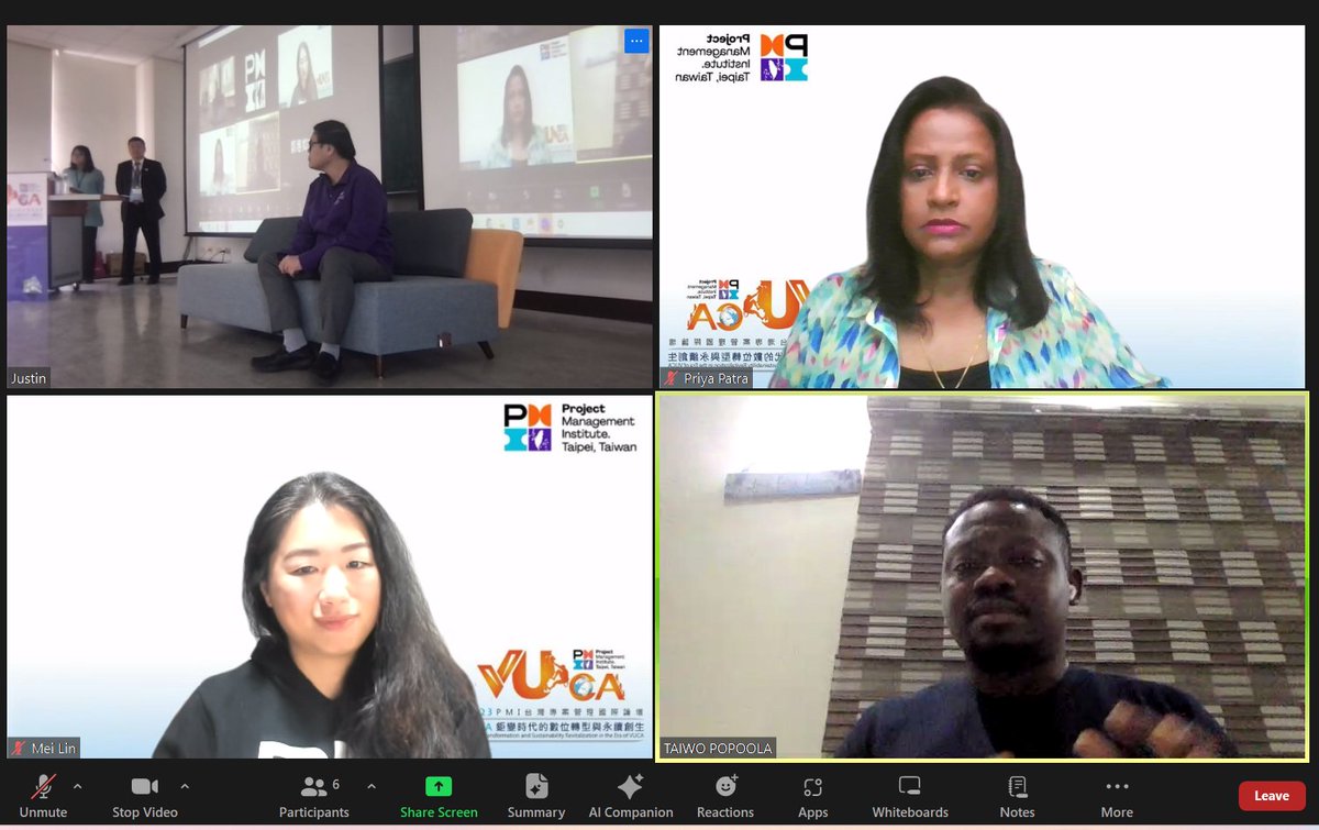 priyaPatra's tweet image. Recommendations in dealing with the impact of #VUCA?
Go beyond Agile -Tao Chun Liu
Be huma centric Mei Lin
Empathise -TAIWO POPOOLA
Embrace curiosity-@priyaPatra
Insights from across continents at the PMI Taipei Taiwan Int Conf
#pmichapterxchange  #speakerpriya #AgileW2W