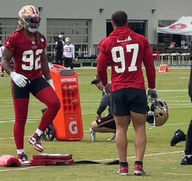 49ersSportsTalk's tweet photo. DEEBO BACK. TRENT WILLIAMS BACK. CHASE YOUNG DEBUT… 👀👀💯

#49ers @ #Jaguars is going to be 🔥🔥🔥 https://t.co/8e2nAbpaUs