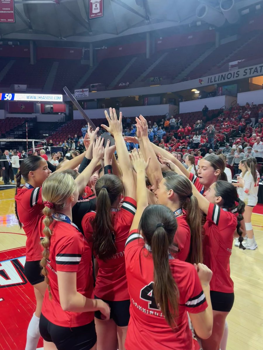 4th place in <a href="/IHSAState/">IHSA State</a> 
Congratulations Fillies.  Thank you seniors for everything you have brought to this program. Your impact goes far beyond any trophy. 
Join us tomorrow around 12:00.  The team will be back for their fire truck ride through town.