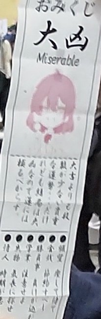 #若幻おみくじ
大凶😭😭😭