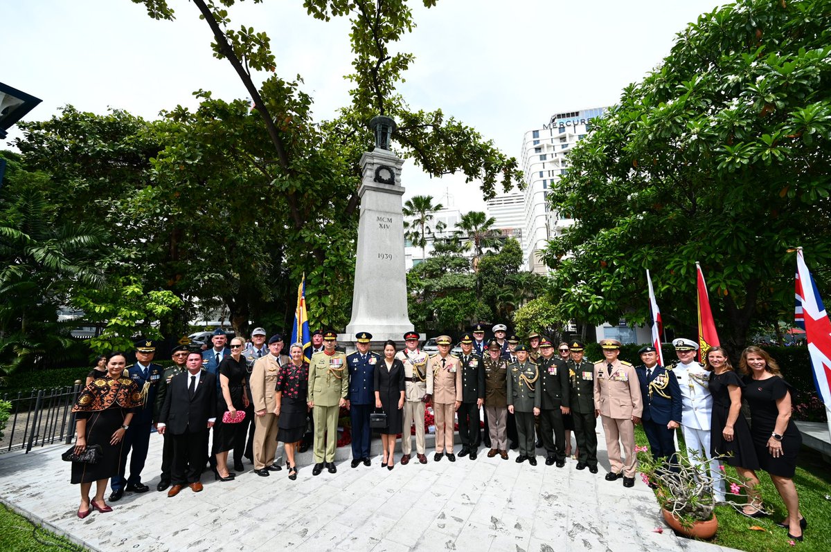 Today marked #RemembranceDay, well attended by high ranking officers from Thai military, dignitaries from Embassies, the Government and businesses. Special thanks to <a href="/BritishClub1903/">British Club Bangkok</a> for a wonderful arrangement and <a href="/PoppyLegion/">Royal British Legion</a> for your contribution.

#LestWeForget