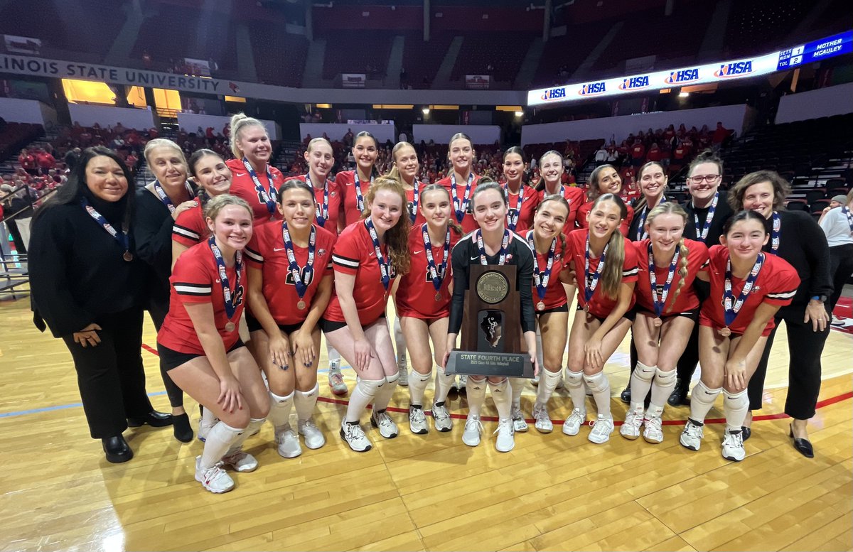🏆🏐🥇⚔️ Willowbrook defeats Barrington in the 2023 #IHSA Class 4A Girls Volleyball Third-Place match!

🔗Box Score▶️ihsa.org/data/vbg/4Box3…